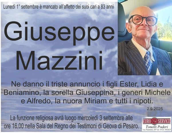 manifesto funebre di Giuseppe Mazzini